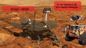 Se o rover Spirit tivesse 8 rodas como o Lunokhod!