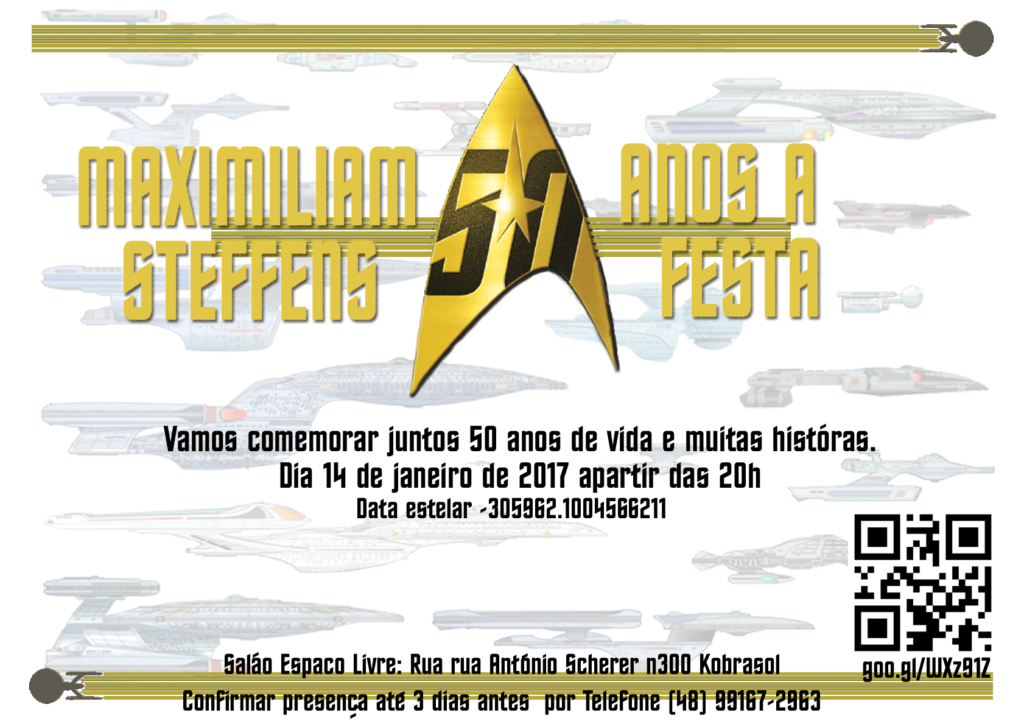 Comvite 50 anos de StarTrek